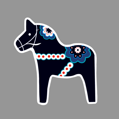 Black Dala Horse