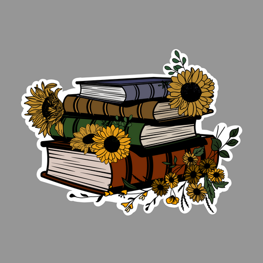 Sunflowers and Books