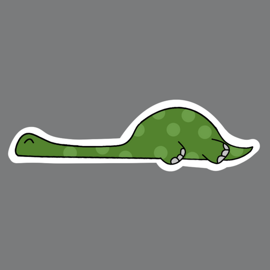 Sleepy Green Dinosaur