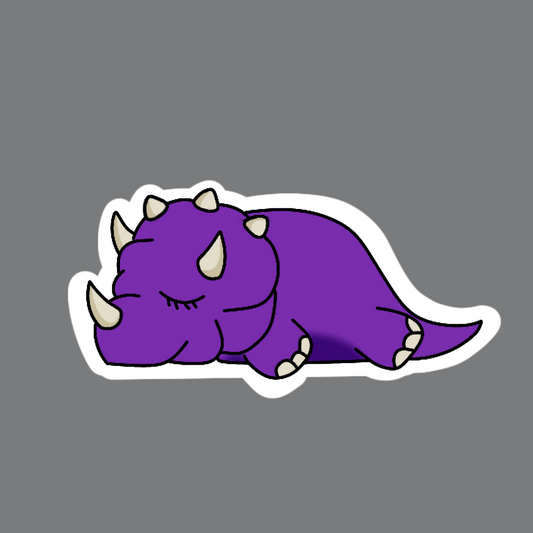 Sleepy Purple Dinosaur