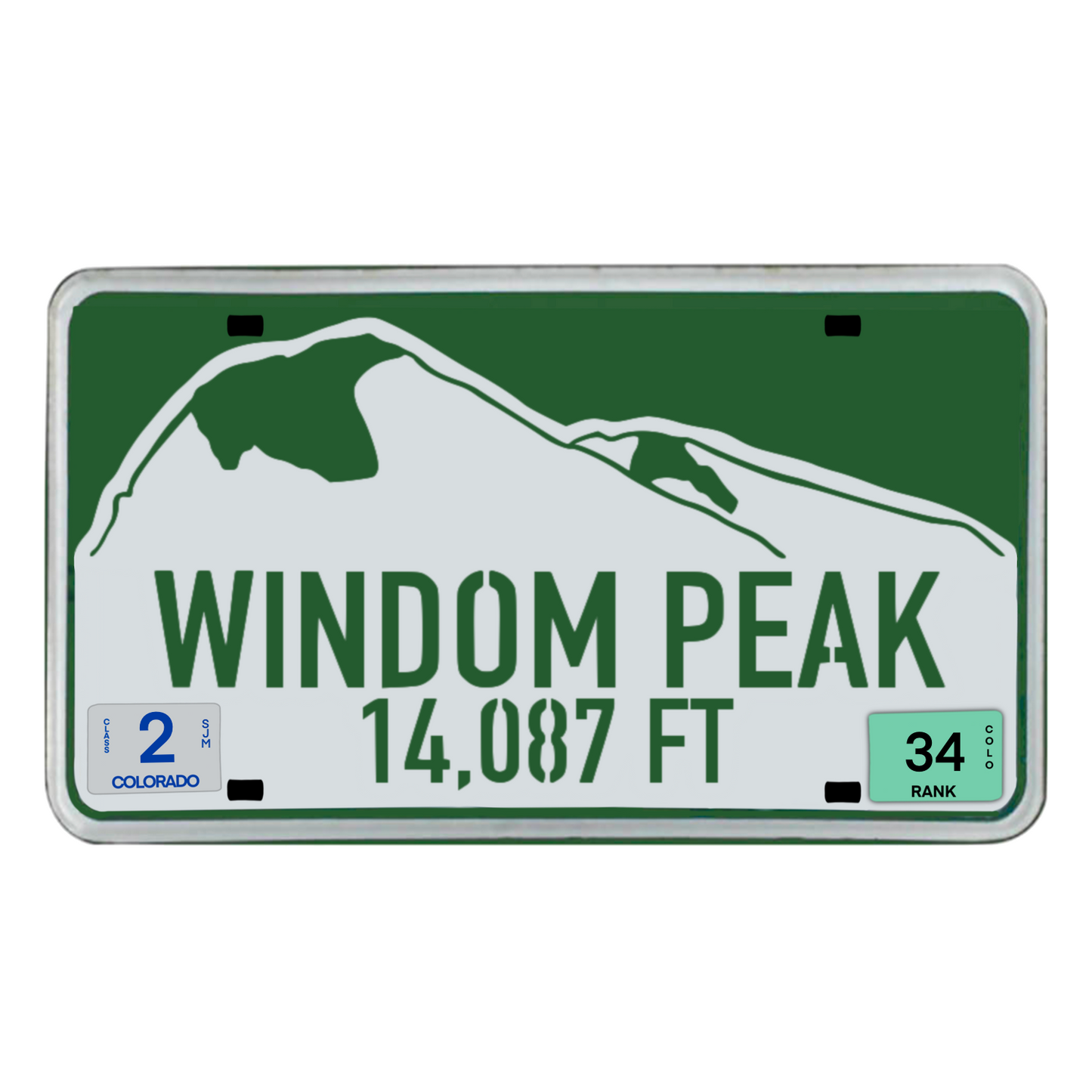 Individual Colorado 14er Stickers